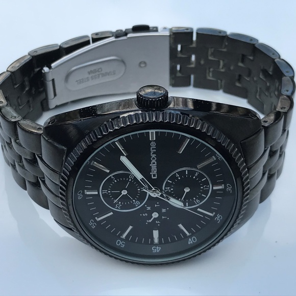 Clairborne Other - Clairborne Men Watch Brown Silver Accents Multifuc